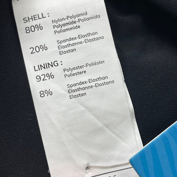 Cupshe Timeless Black Ruched One-Piece Swimsuit Womens Size XL Cut Out Front NEW - Picture 7 of 10